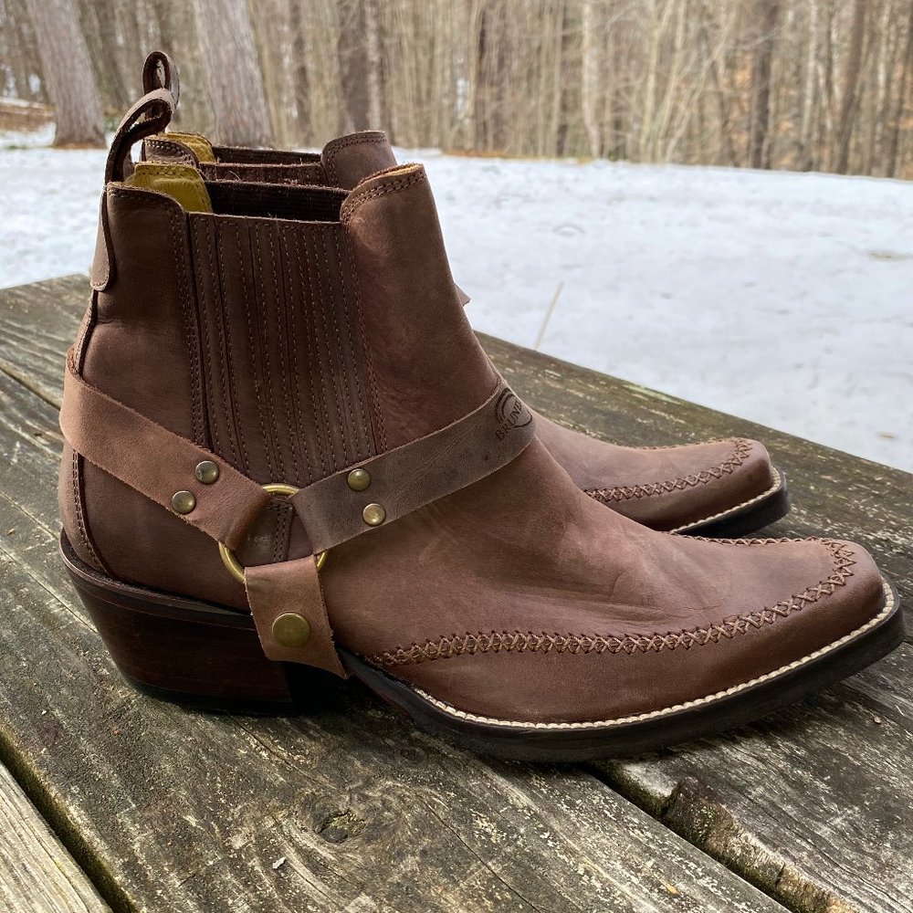 NEW MENS  Taben Western Brunello's Harness Low Cut Western Boots - Size 9.5